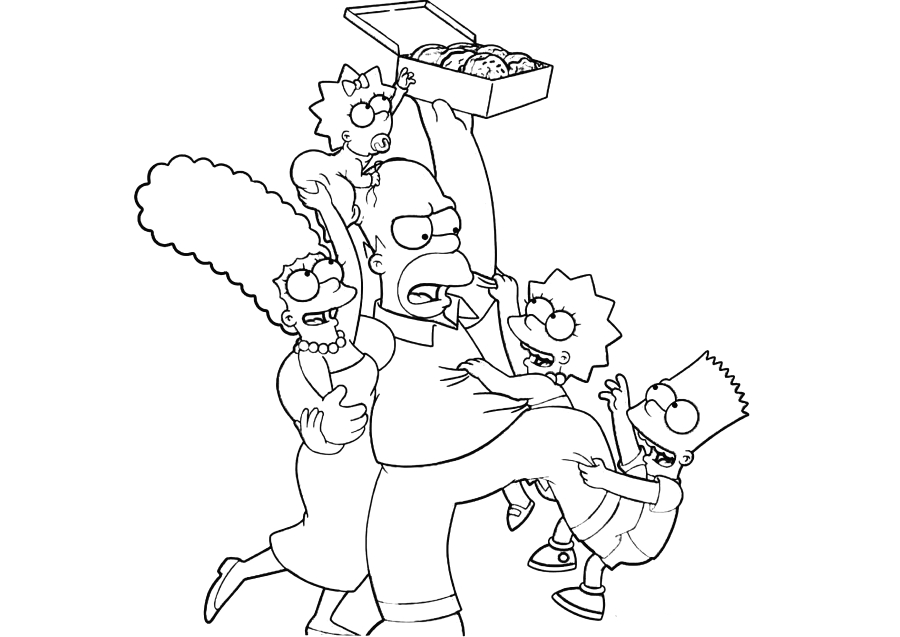 Die Simpsons schauen fern